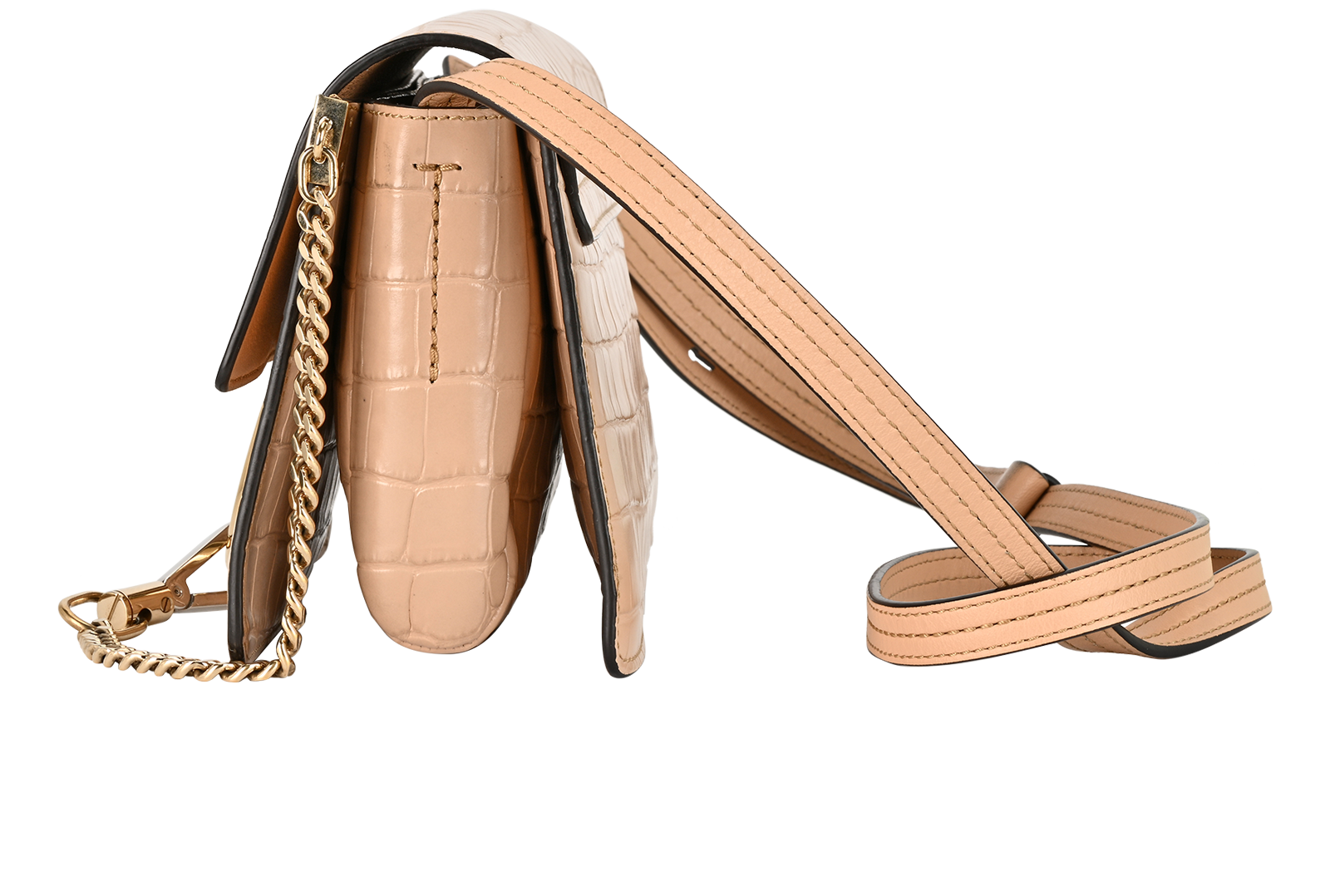 Faye Crossbody, &pound;320, Handbags, Nude, Leather, Bottom view